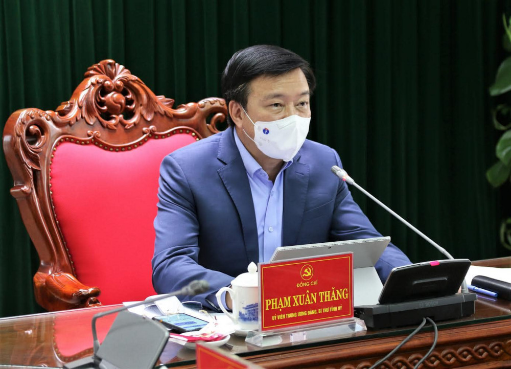Ông Phạm Xuân Thăng - Bí thư Tỉnh ủy Hải Dương yêu cầu tổng chống dịch trong 8 ngày tới
