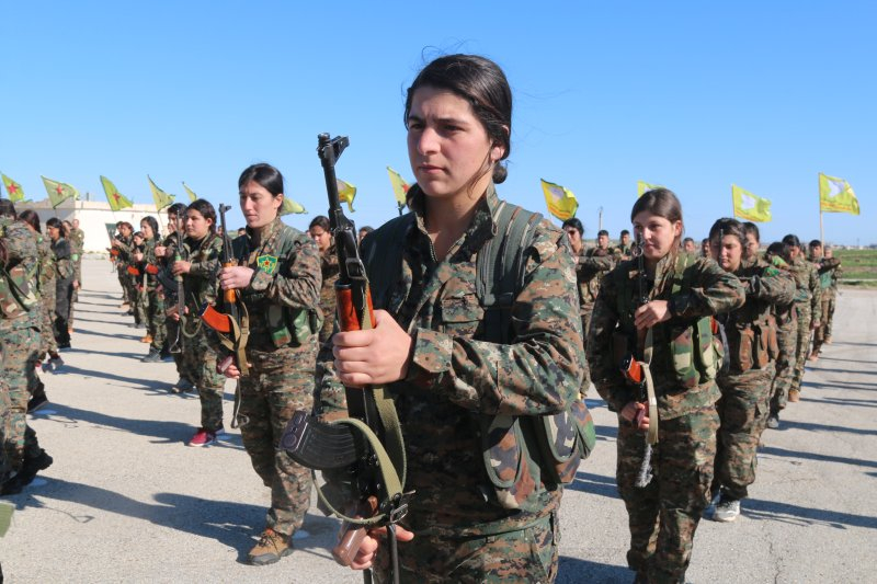 Thành viên của Đơn vị Bảo vệ Phụ nữ (YPJ) ở Đông Bắc Syria.- Ảnh: YPJ