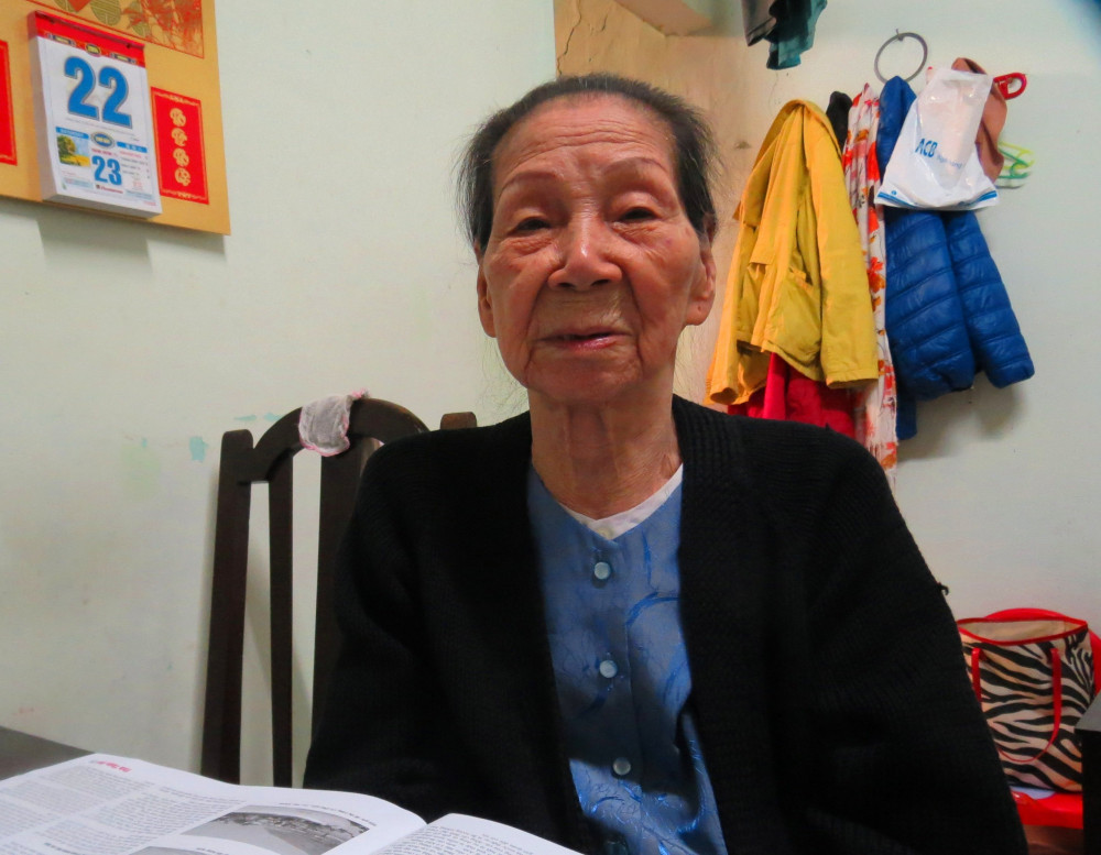 Bà Dinh lúc về nhà ở cùng con trai trưởng ở phủ Kiên Thái Vương