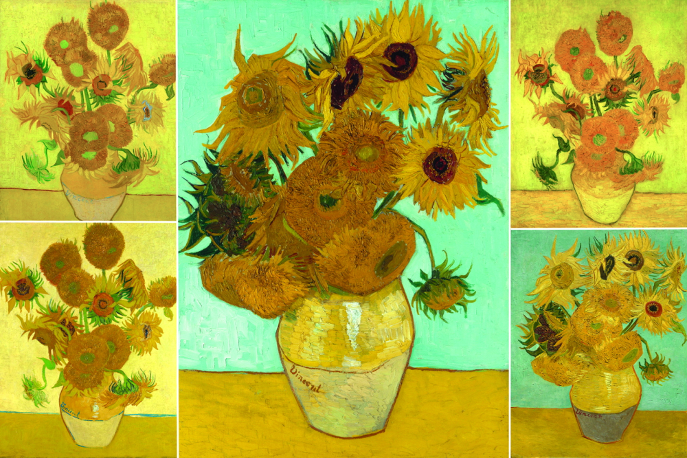 Năm bức Hoa hướng dương của Vincent van Gogh được ông thực hiện tại Arles, Pháp