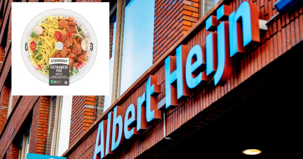 Quảng cáo về sản phẩm Phở Việt Nam của chuỗi siêu thị AH bị khách hàng phản ứng dữ dội - Ảnh: ANP/HH/ALBERT HEIJN
