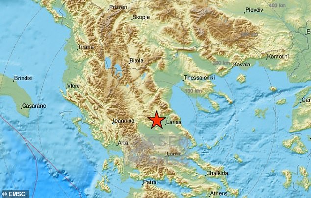 Cơn địa chấn làm rung chuyển khu vực miền trung Hy Lạp