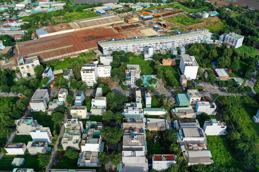 Một khu dân cư xây dựng trái phép hàng trăm nhà ở huyện Bình Chánh