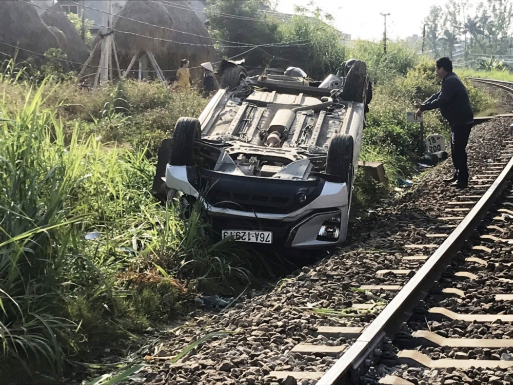 Hiện trường vụ tai nạn giao thông đường sắt khiến cháu P tử vong 