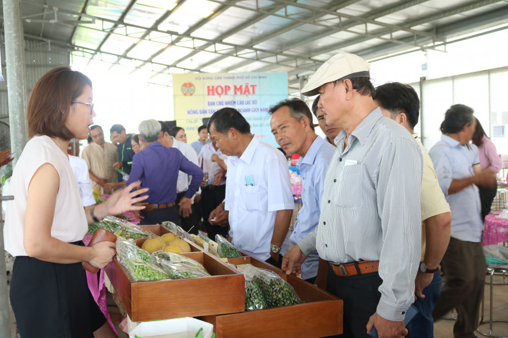 Không gian trưng bày sản phẩm nông nghiệp. 