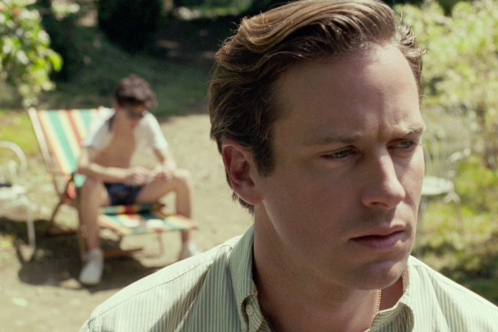 Hình ảnh Armie Hammer trên phim Call me by your name.