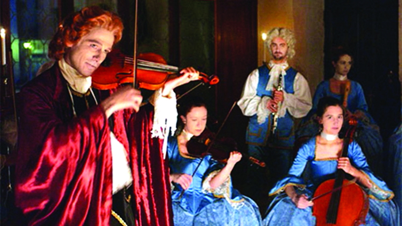 Tạo hình Vivaldi trong bộ phim về ông - Vivaldi, Hoàng tử thành Viên - (Vivaldi, Un Prince à Venice)  trong bộ phim được sản xuất vào năm 2005