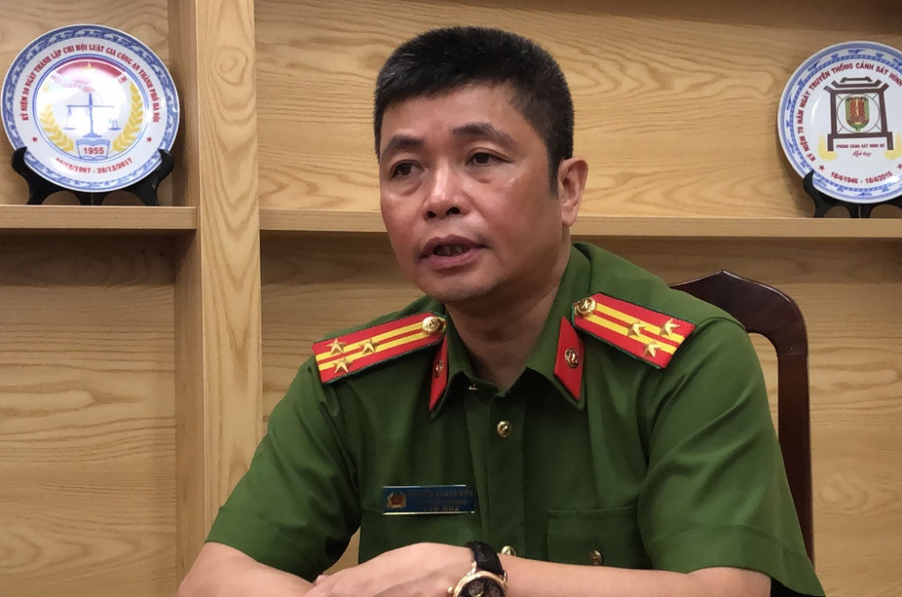 Thượng tá Nguyễn Quang Hiền, Phó Trưởng phòng Cảnh sát điều tra tội phạm về ma túy, Công an TP Hà Nội