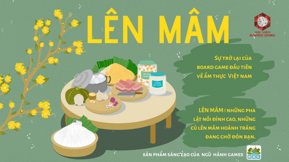 Các món ăn Việt được đưa vào bộ board game Lên Mâm