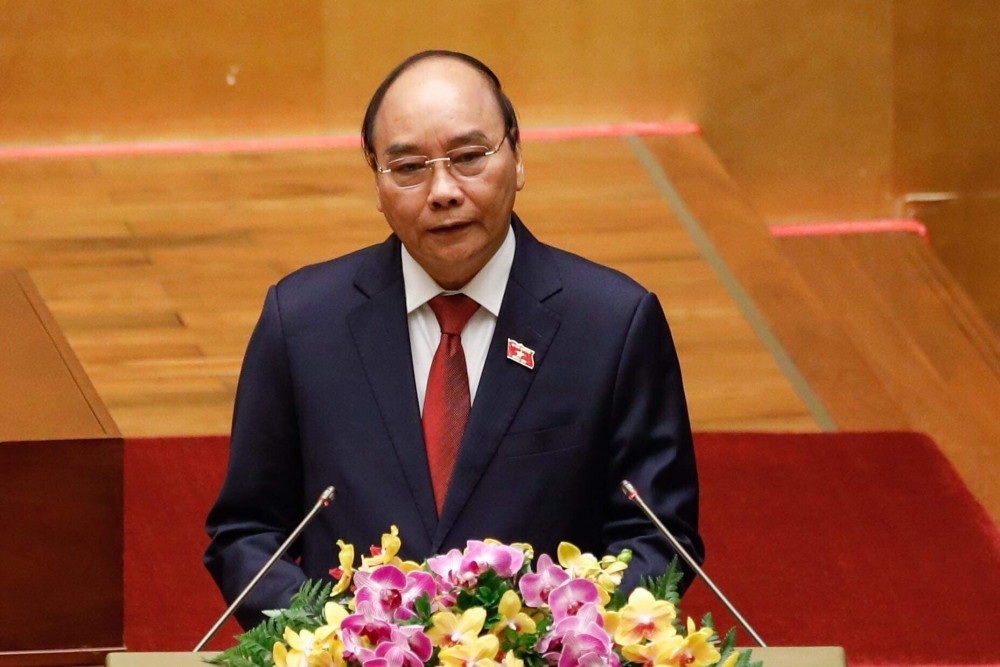 Chủ tịch nước Nguyễn Xuân Phúc phát biểu sau khi nhậm chức