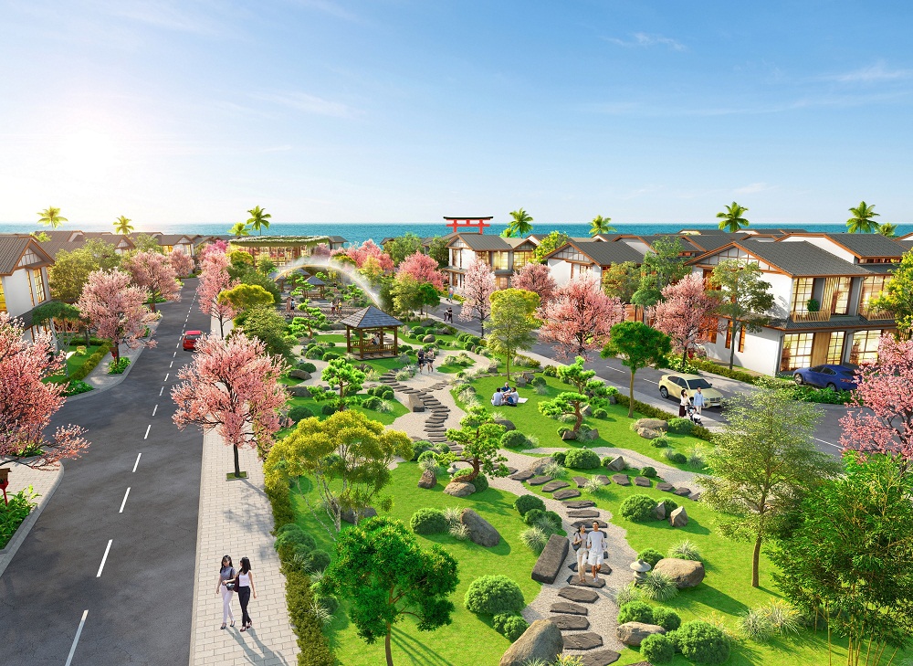 Công viên trung tâm 3.000m2 đậm nét văn hóa Nhật Bản
