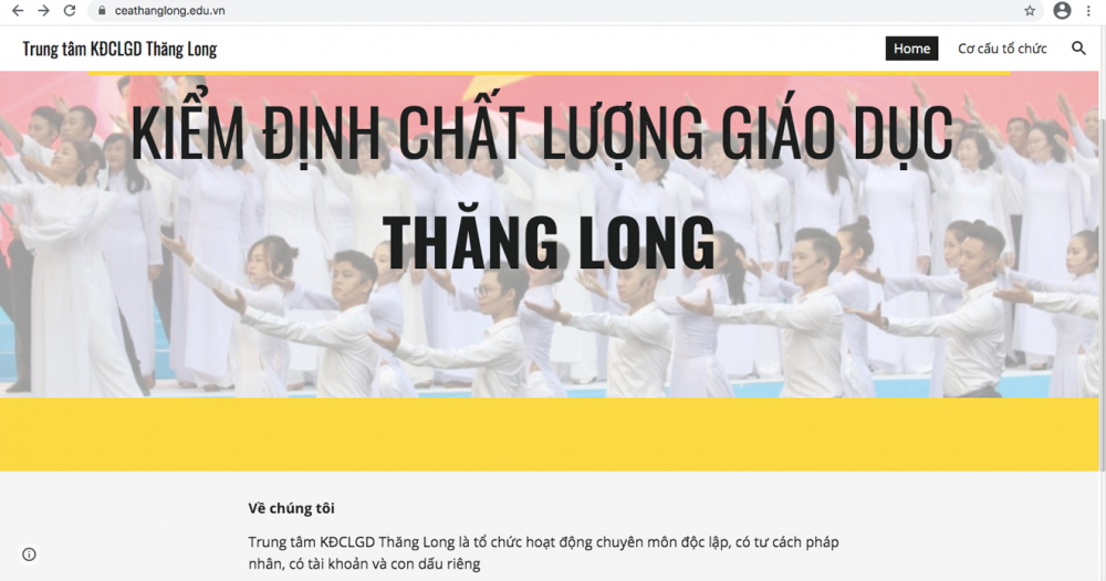 Trang web của hai trung tâm kiểm định hầu như chưa có thông tin