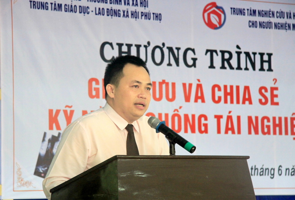 Anh Lê Trung Tuấn kết hợp với Trung tâm Giáo dục - Lao động Xã hội Phú Thọ tổ chức giao lưu và chia sẻ kỹ năng chống tái nghiện