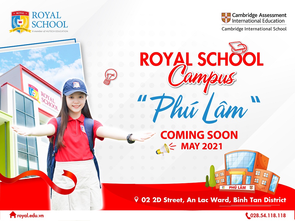 Royal School cơ sở Phú Lâm dự kiến ra mắt tháng 5/2021