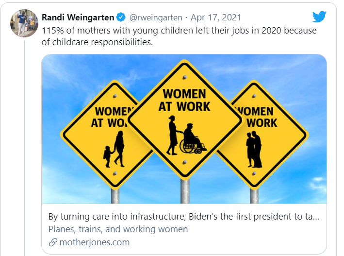 Dòng tweet của Randi Weingarten nhận được nhiều chỉ trích