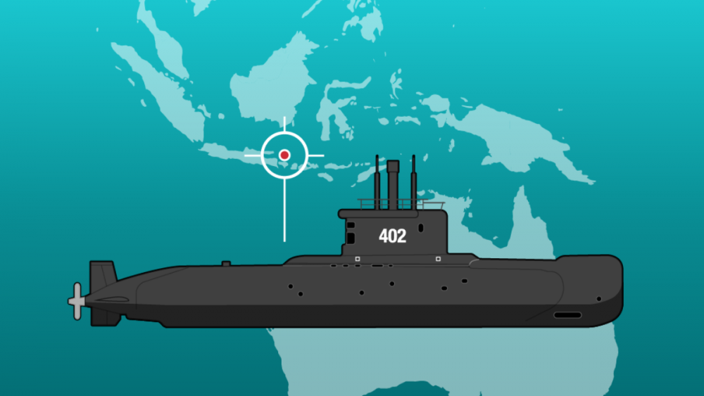Chiêc tàu ngầm chở 53 người mất tích hôm 21/4 giữa một cuộc tập trận ngoài khơi đảo Bali