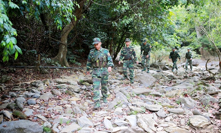 Bộ đội Biên phòng tỉnh Quảng Trị  tuần tra 24/24 giờ dọc tuyến biên giới Việt - Lào 