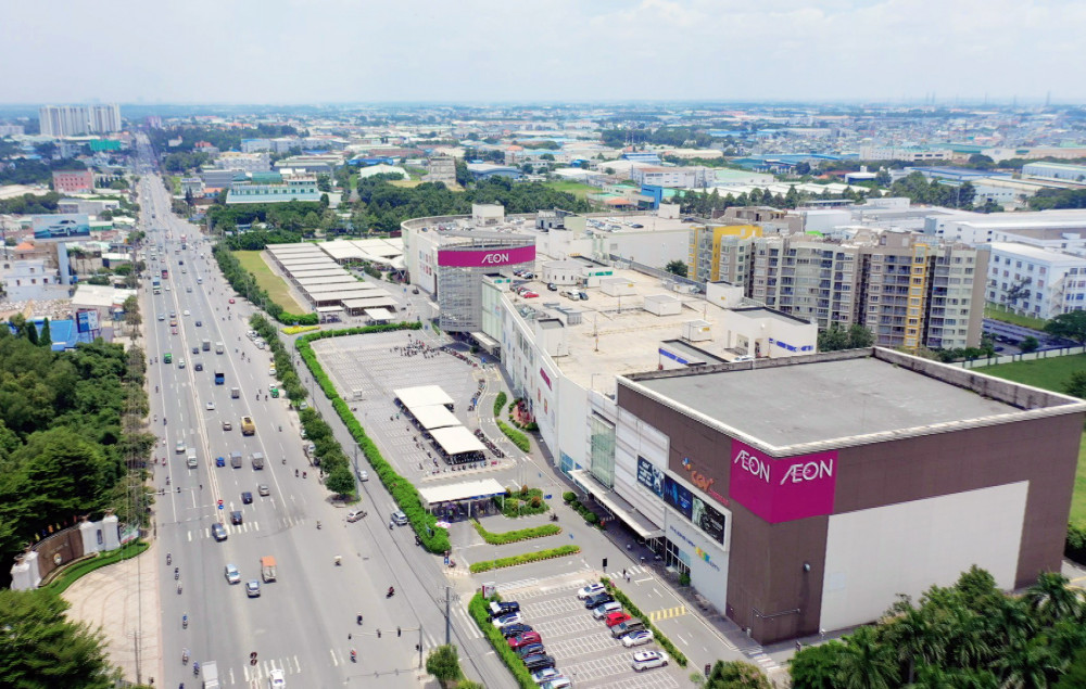 Nhiều tiện tích cao cấp trên QL13 như Aeon Mall, Lotte Mart, các bệnh viện quốc tế