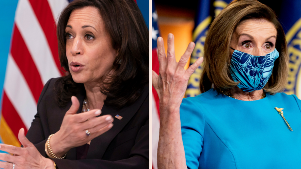 Bà Harris và Pelosi là những phụ nữ đầu tiên lãnh đạo Thượng viện và Hạ viện trong bài phát biểu của Tổng thống Joe Biden trước Quốc hội.