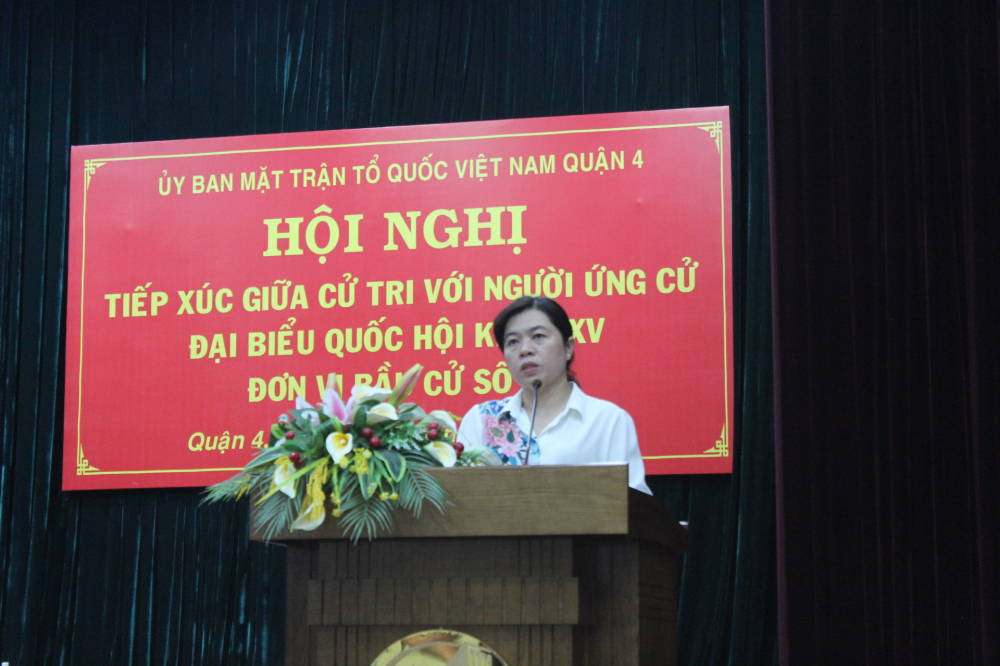 Chủ tịch Hội Liên hiệp Phụ nữ TPHCM Nguyễn Trần Phượng Trân tập trung cho các nội dung về bình đẳng giới, bảo vệ quyền lợi phụ nữ và trẻ em.