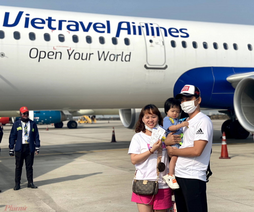 Vietravel Airlines mới chính thức có chuyến bay thương mại đầu tiên vào ngày 25/1/2021 Ảnh: Quốc Thái