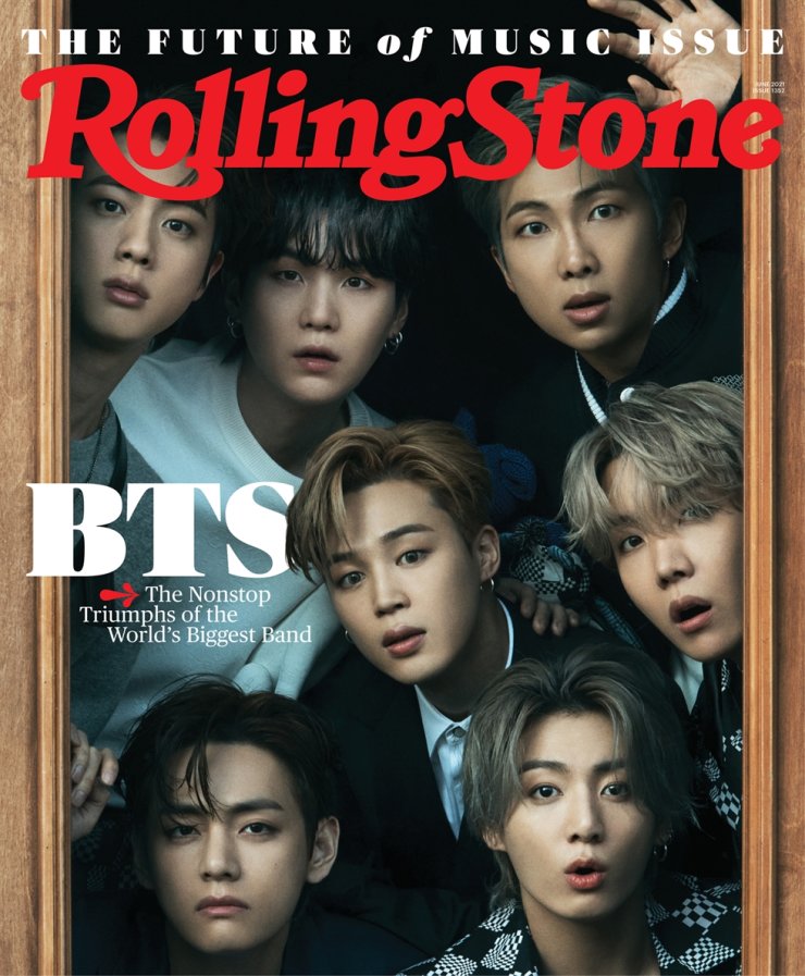 BTS trên trang bìa tạp chí  Rolling Stone.