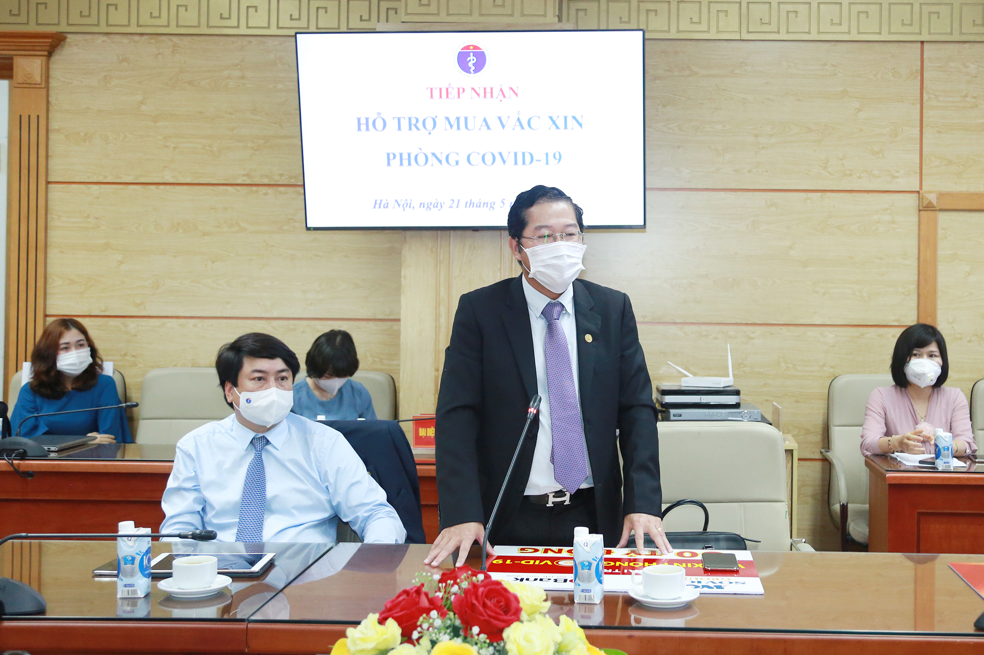 Ông Phạm Quốc Thanh - Tổng giám đốc HDBank phát biểu tại buổi lễ. Ảnh: HDBank