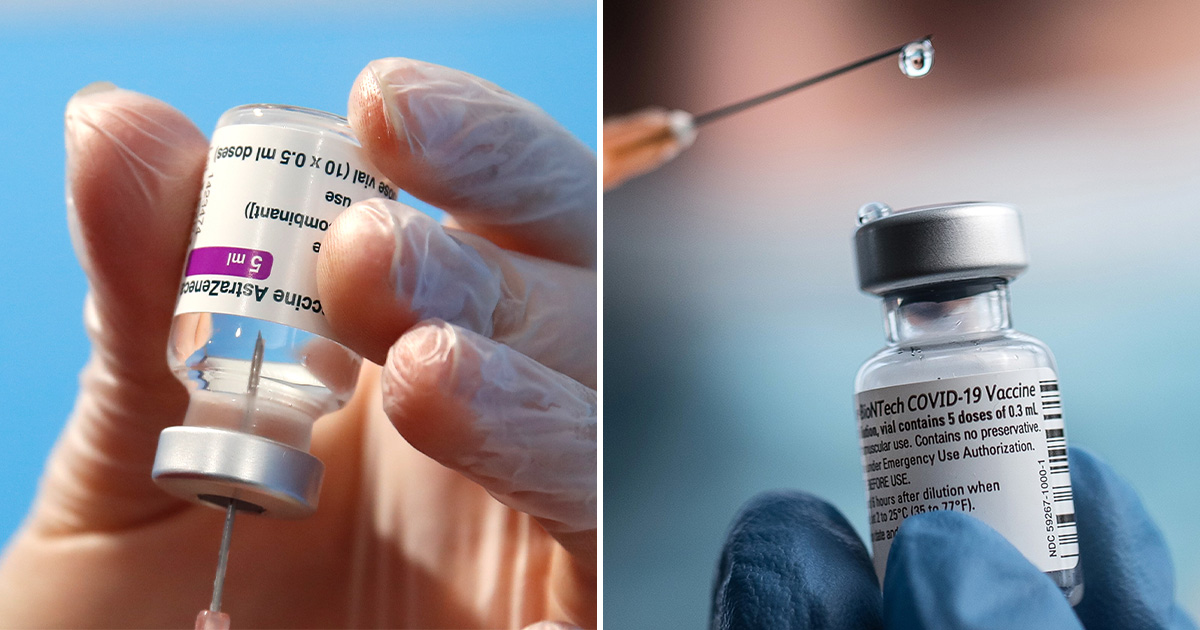 Hai loại vắc-xin COVID-19 của Pfizer và AstraZeneca được chứng minh là có hiệu quả như nhau