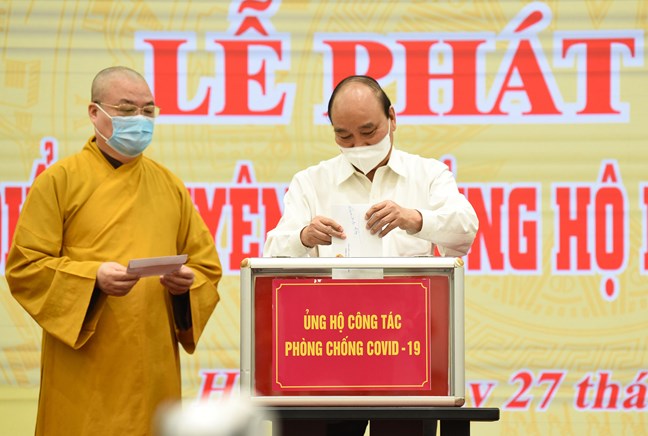 Chủ tịch nước Nguyễn Xuân Phúc tham gia lễ phát động.