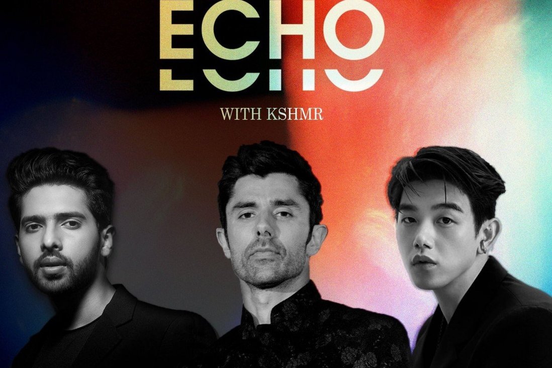 Armaan Malik, Kshmr và Eric Nam (từ trái sang) hợp tác phát hành đĩa đơn Echo..