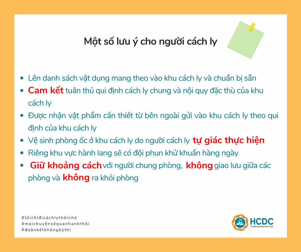 Những việc cần làm khi bạn thuộc đối tượng phải cách ly y tế