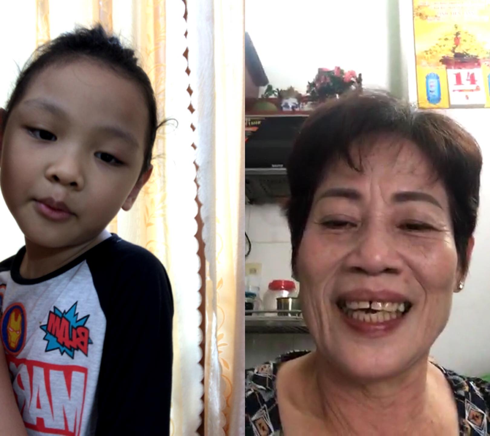 Niềm vui của bà ngoại là gọi video call với cháu cho đỡ nhớ