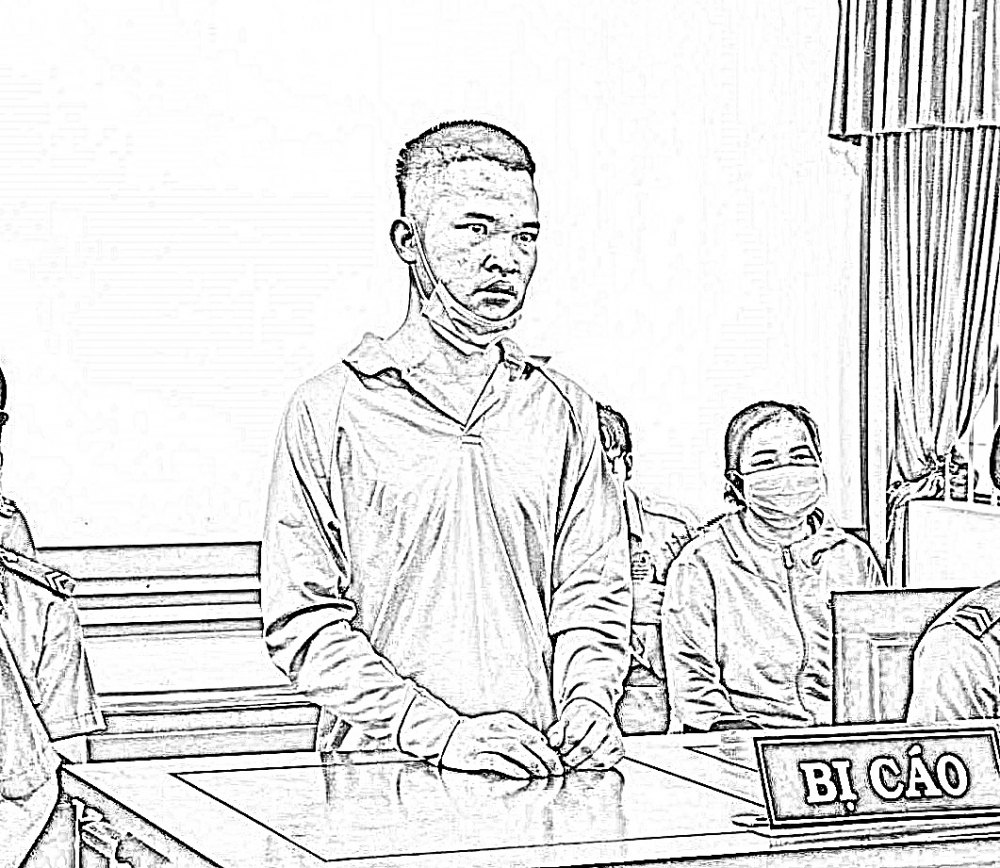 Bị cáo Lê Văn Thành tại phiên tòa