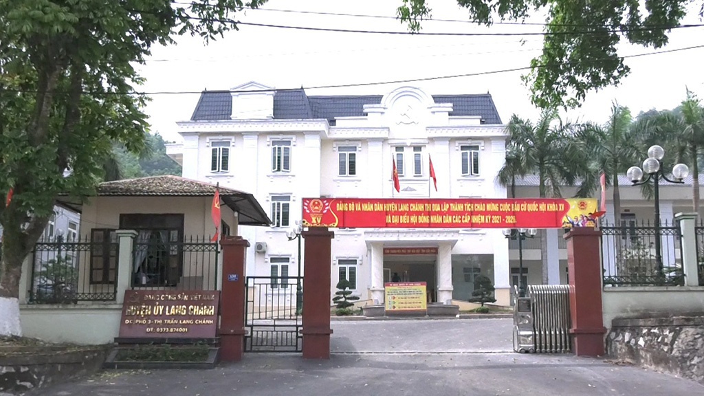 Trụ sở Huyện ủy Lang Chánh.