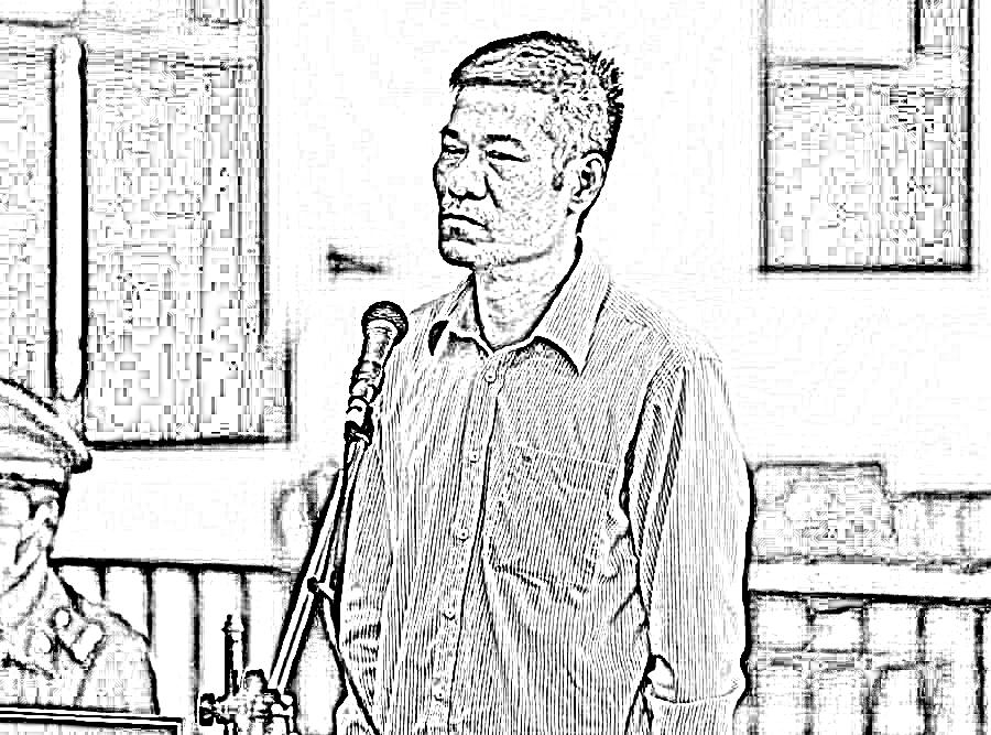 Bị cáo Nguyễn Nhật Cảm tại tòa