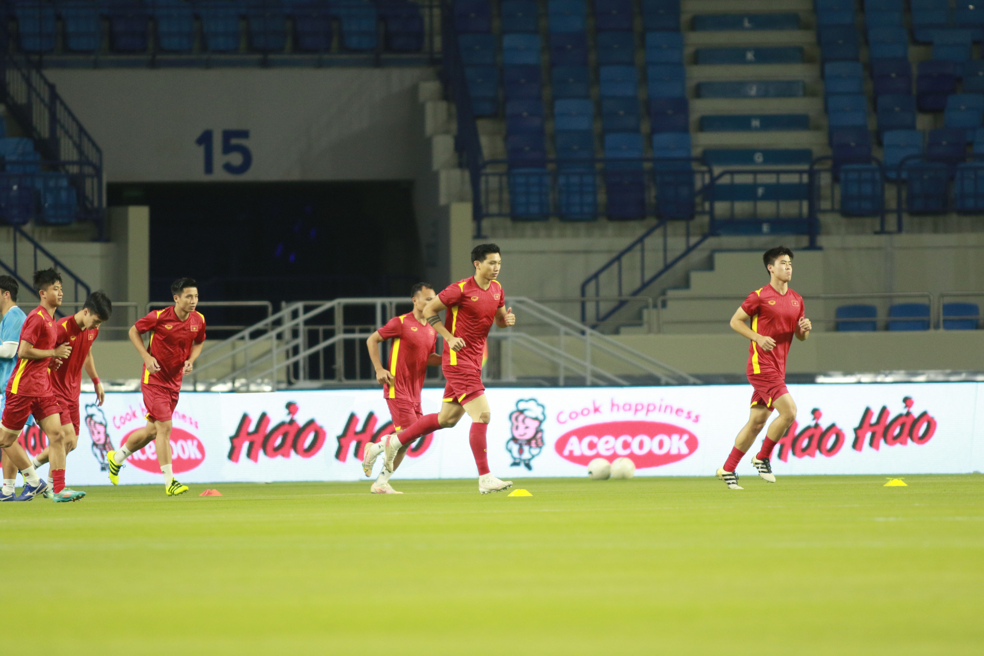 Đồng hành trên sân thi đấu của đội tuyển quốc gia - Ảnh: Liên đoàn Bóng đá Việt Nam