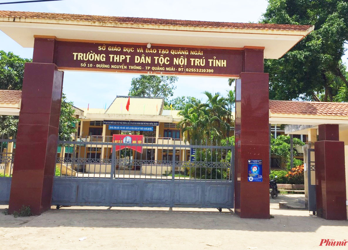 Dự kiến điểm thi dự phòng cho thí sinh thuộc diện F1 đặt tại Trường THPT Dân tộc Nội trú tỉnh Quảng Ngãi
