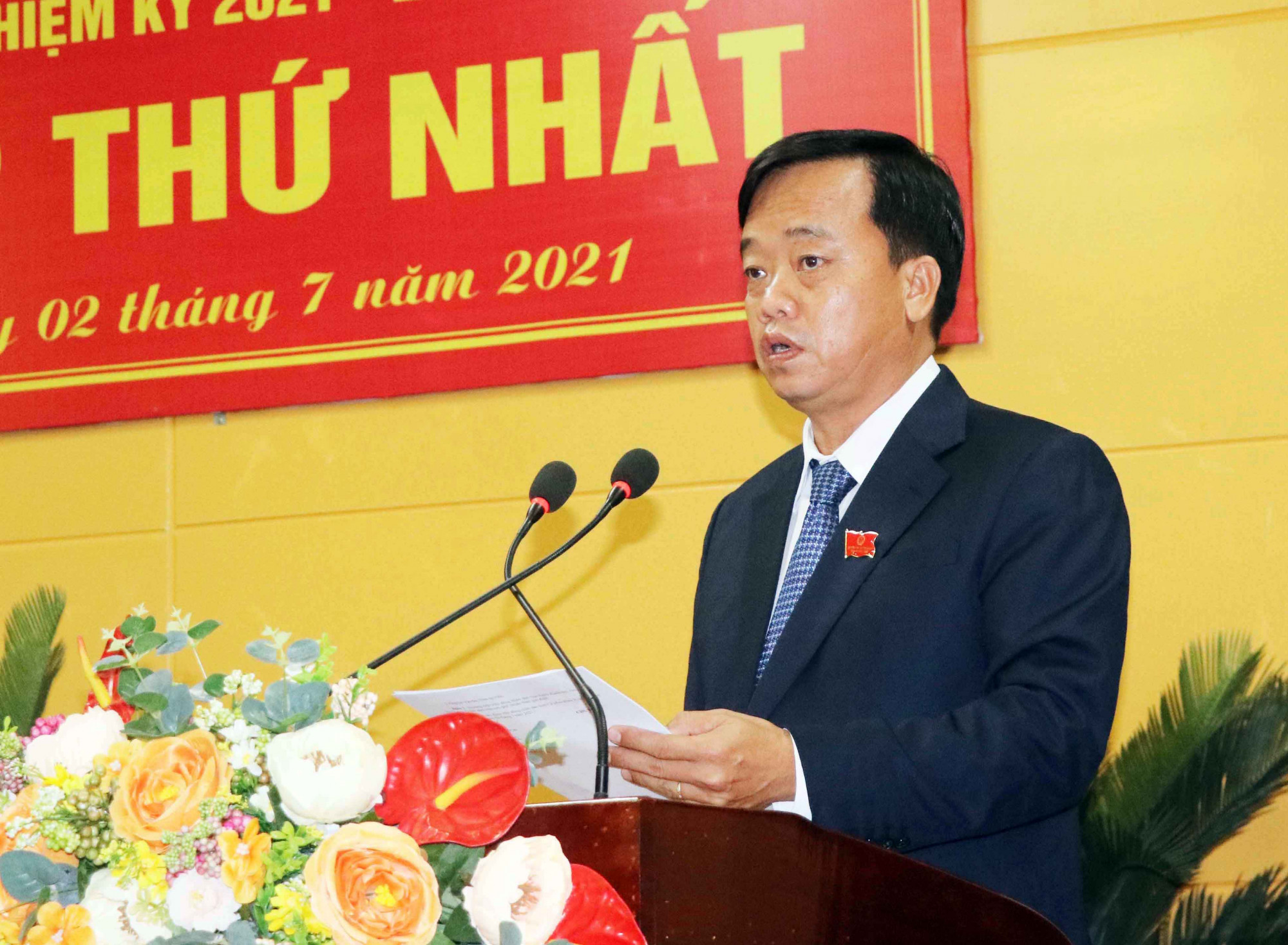 Ông Huỳnh Quốc Việt là tân Chủ tịch UBND tỉnh Cà Mau. Ảnh: HA.