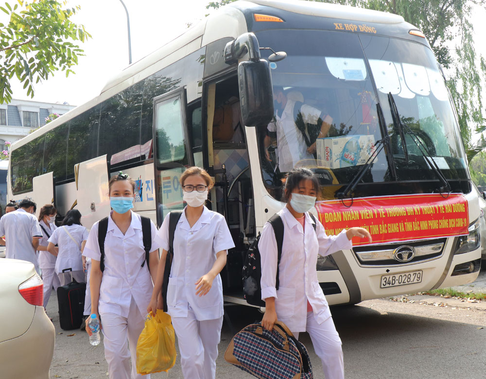 Lực lượng y tế Hải Dương cũng đã từng chi viện Bắc Giang
