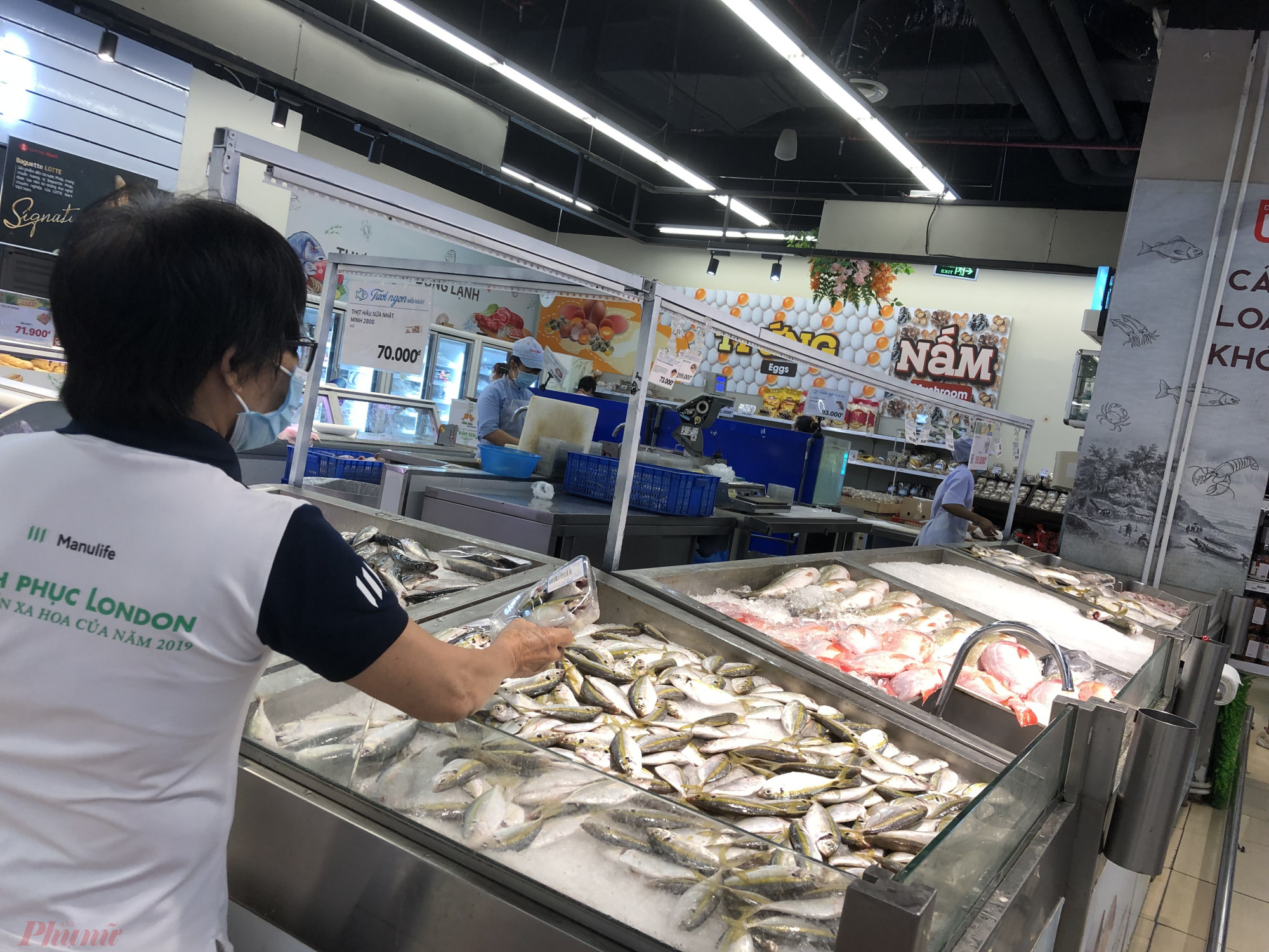 Thuỷ hải sản tại LotteMart cũng phong phú nhiều loại