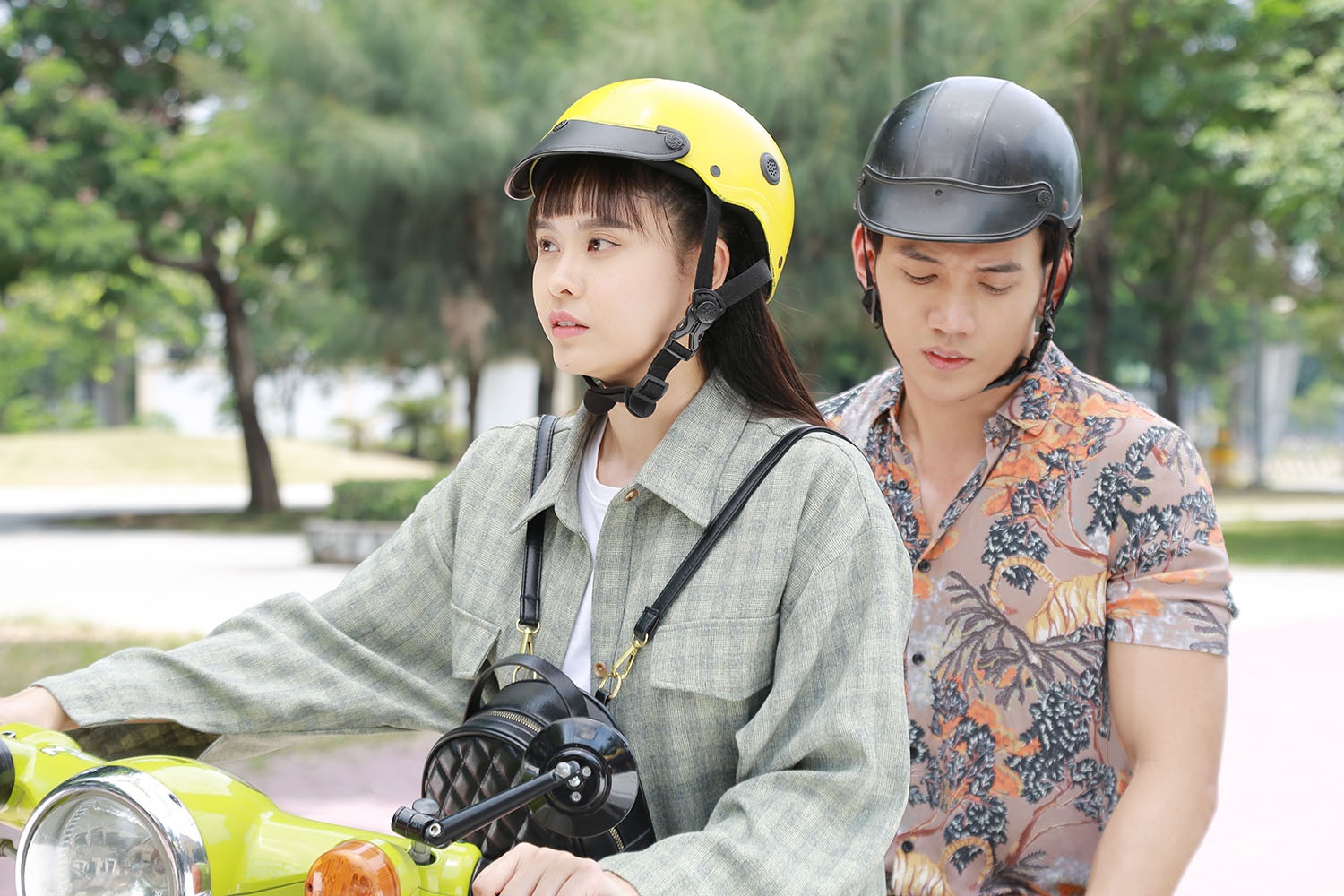 Diễn viên Trương Quỳnh Anh và Lý Bình trong phim Bánh mì ông Màu 2.
