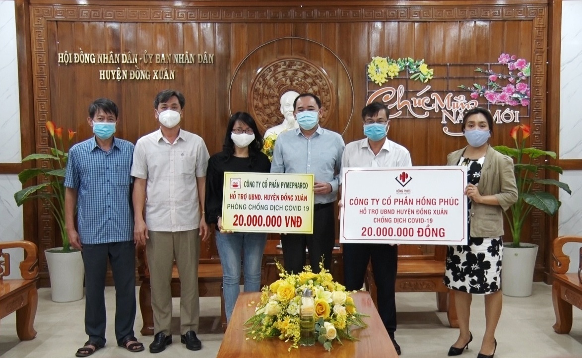 Các nhà hảo ủng hộ quỹ phòng chống dịch bệnh COVID-19 huyện Đồng Xuân