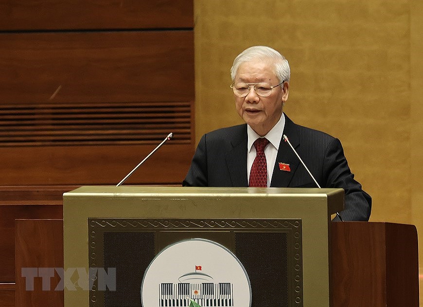 Tổng Bí thư Nguyễn Phú Trọng đã có bài phát biểu tại Kỳ họp lần thứ nhất, Quốc hội khóa XV