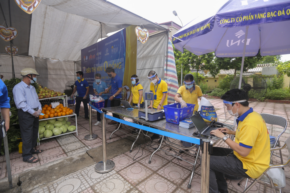 Chương trình do Thành đoàn, Hội Sinh viên thành phố Hà Nội - Hội Sinh viên Việt Nam thành phố Hà Nội phối hợp với các đơn vị triển khai. Ngoài ra, “Siêu thị mini 0 đồng” tại Hà Nội cũng được bảo trợ bởi Sở Công Thương thành phố Hà Nội.