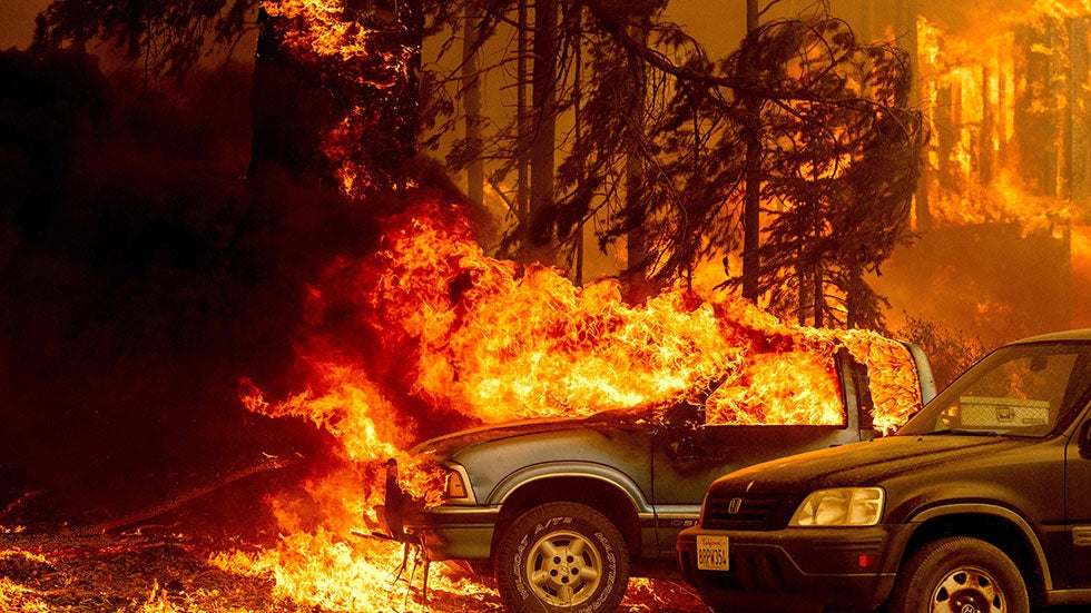 Sức tàn phá kinh hoàng của đám cháy Dixie - Ảnh: MSN