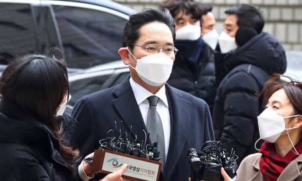 Lee Jae-yong, Phó chủ tịch Tập đoàn Samsung, tại tòa án cấp cao Seoul vào tháng Giêng. Ảnh: Kim Chul-Soo / EPA
