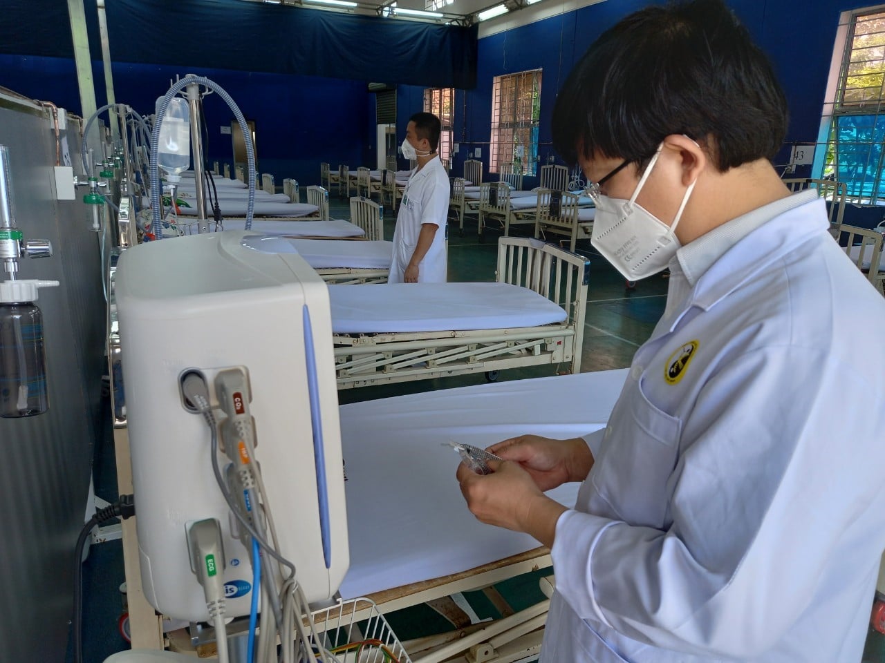 Bệnh viện dã chiến điều trị COVID-19 Phú Nhuận. Ảnh: Hà Văn Đạo