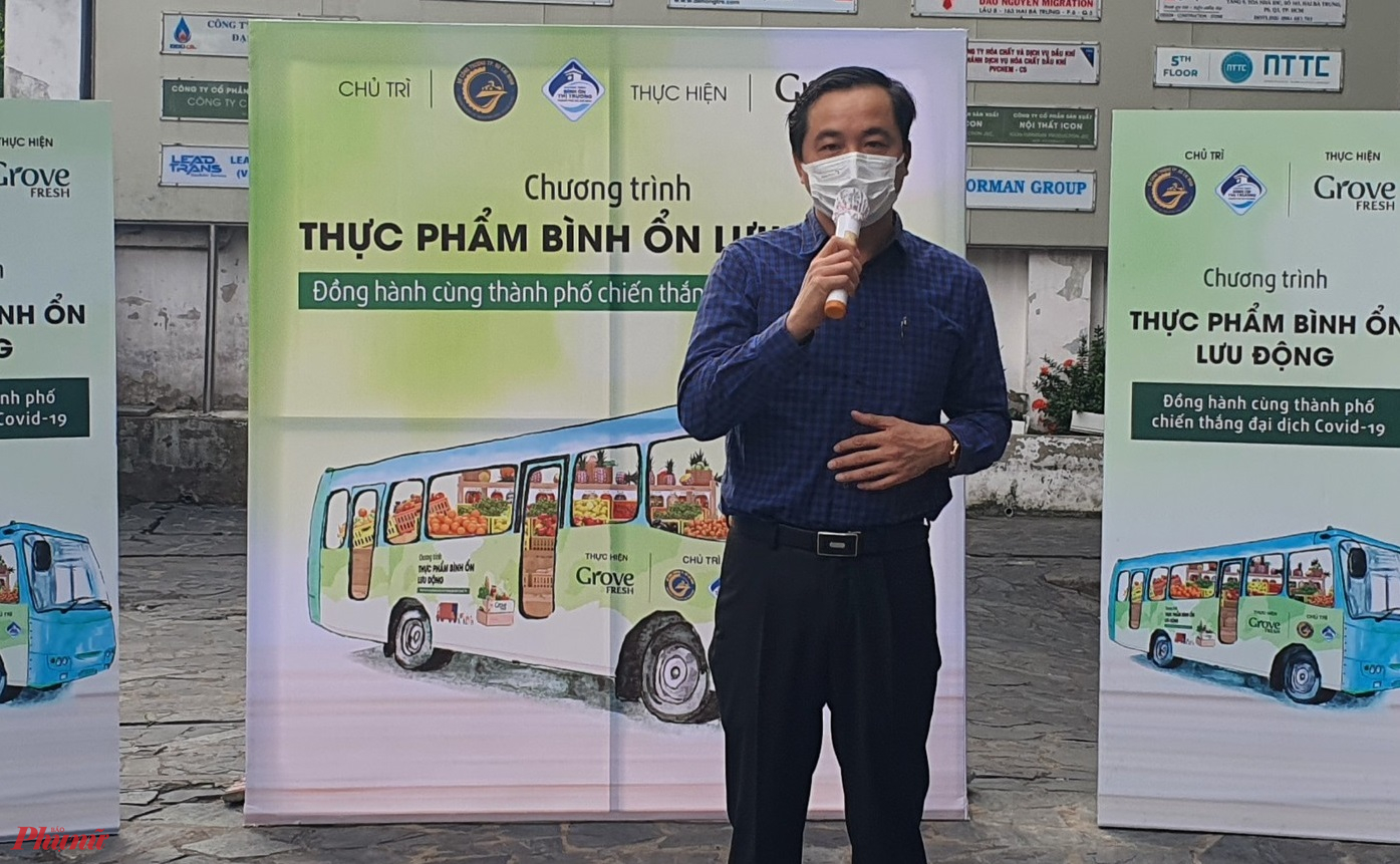 Ông Bùi Tá Hoàng Vũ - Giám đốc Sở Công thương TPHCM  phát biểu tại chương trình 