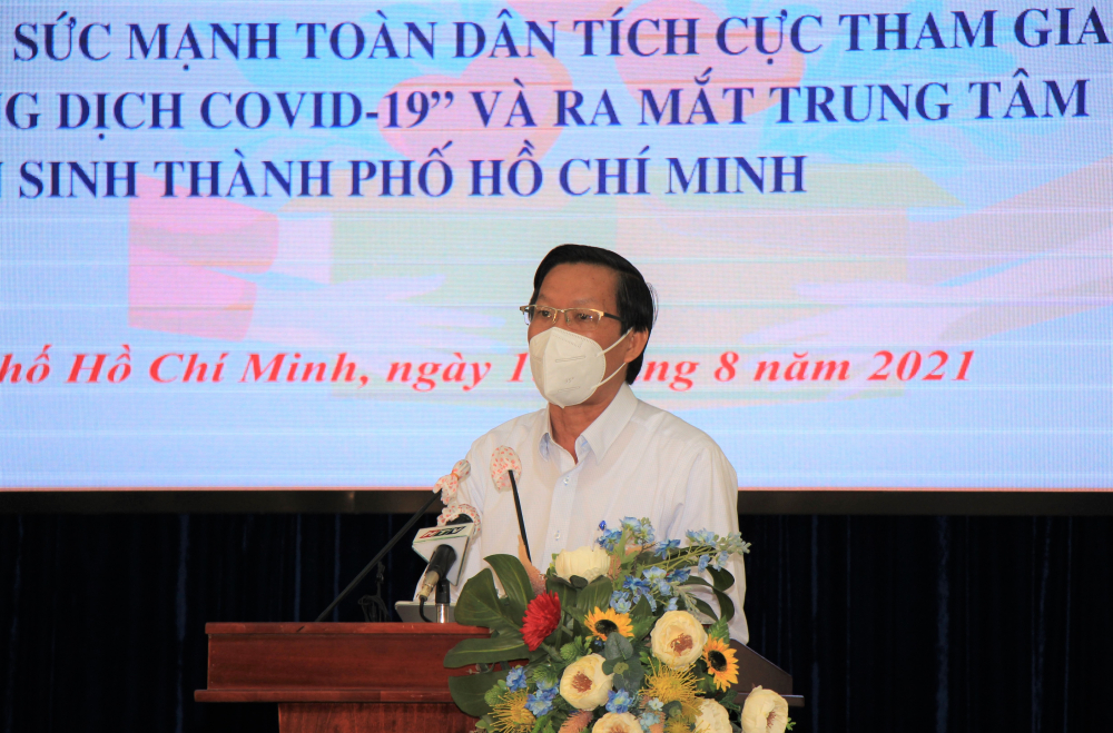 Phó Bí thư Thường trực Thành ủy TPHCM Phan Văn Mãi kêu gọi nhân dân TPHCM tích cực hưởng ứng, tham gia phòng, chống dịch COVID-19.