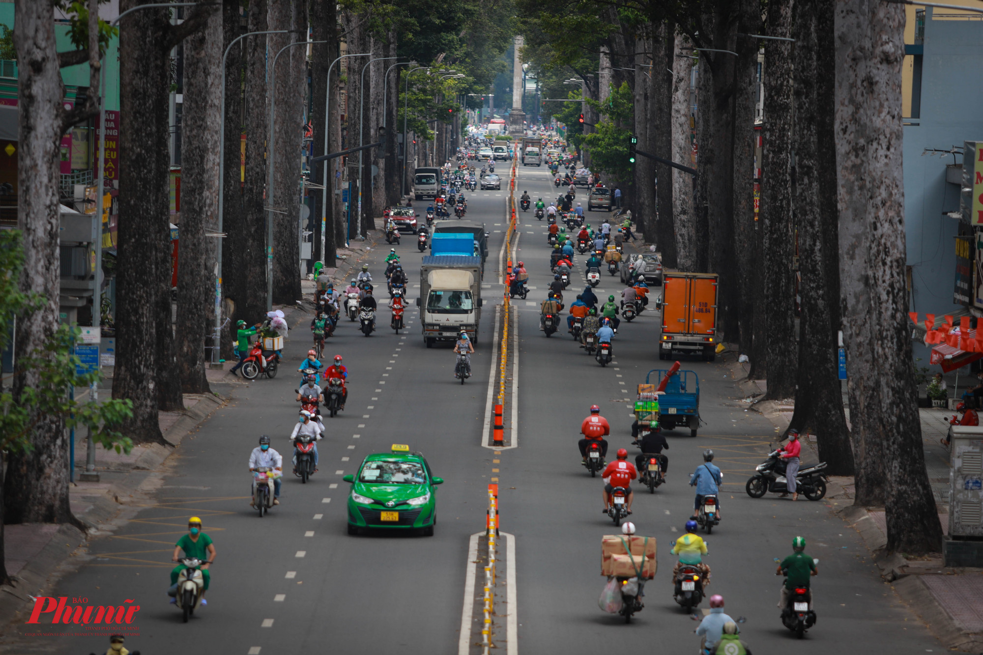 Đường phố TPHCM ngày 21/8/2021. Ảnh: Tam Nguyên 